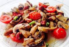 mushrooms with Brazil nuts