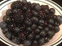 blueberry blackberry dessert