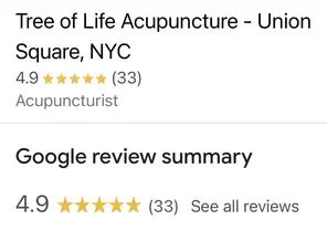 Google acupuncture reviews